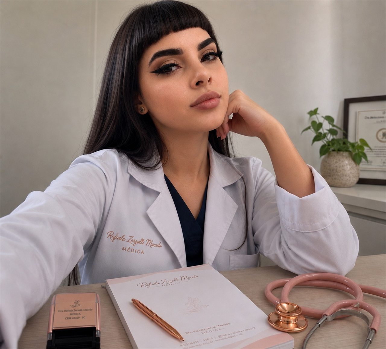 Dra. Rafaela Zorzolli Macedo em consultório